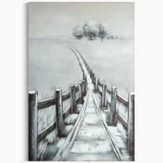 Ręcznie malowany obraz na płótnie PEJZAŻ Eurofirany