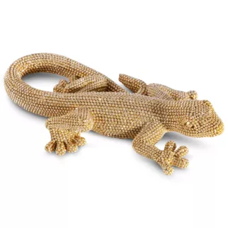 Figurka złota o drobnym strukturalnym wzorze 19x10x4 cm ELDO Eurofirany