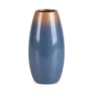 Wazon ceramiczny NESSA niebieski z efektem ombre Eurofirany