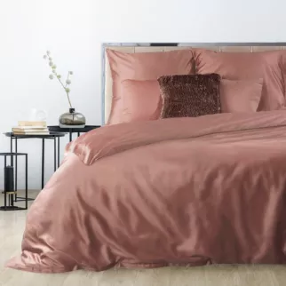 Pościel 140x200 cm komplet 2 częściowy bawełniany kolor różowy Nova 3 Eurofirany