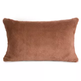 Poszewka na poduszkę 30x50 cm pudrowa z miękkiej futrzanej tkaniny NINA Eurofirany