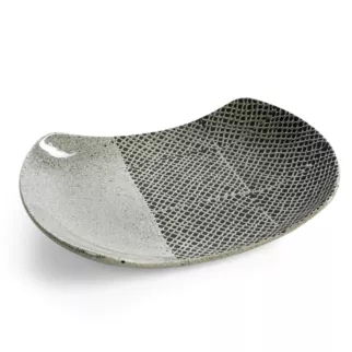 Patera dekoracyjna stalowa w nowoczesnej stylistyce 32x23x5 cm NORI Eurofirany