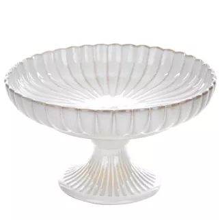 Patera ceramiczna AVRIL w stylu eko z przecieranym wzorem Eurofirany