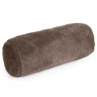 Poduszka wałek 15x45 cm beżowy z miękkiej futrzanej tkaniny  NINA Eurofirany