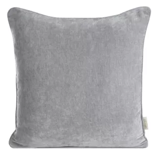 Poszewka na poduszkę 45x45 cm szenilowa, szara NILO  Eurofirany