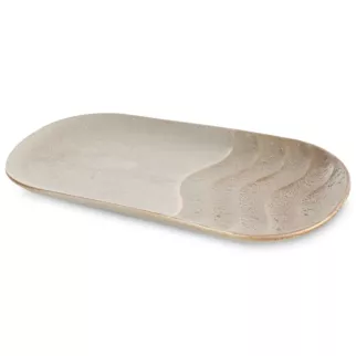 Patera dekoracyjna SANI zdobiona falistym wzorem Eurofirany