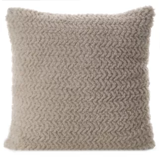 Poszewka na poduszkę 45x45 cm z miękkiej tkaniny z dodatkiem błyszczącej nici beżowa, kremowa LARIS Eurofirany