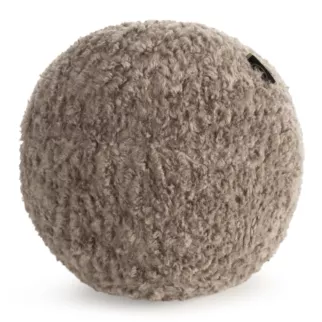 Poduszka w formie kuli średnica 24 cm z tkaniny typu bukla beżowa BUKLA 09 Eurofirany