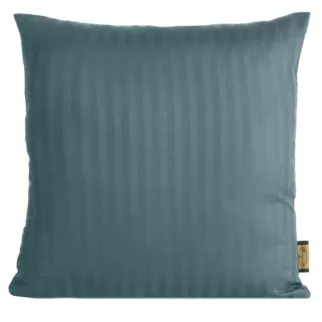 Poszewka na poduszkę 40x40 cm z satyny bawełnianej w prążki  morska VERA Eurofirany
