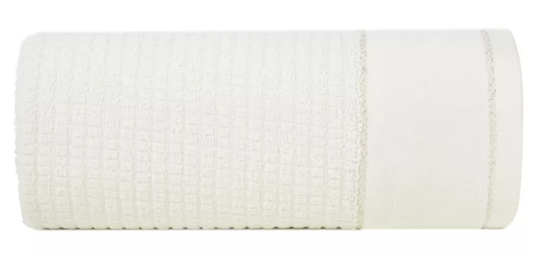 Ręcznik GLORY 2 z welwetową bordiurą zdobioną srebrną nicią Eurofirany