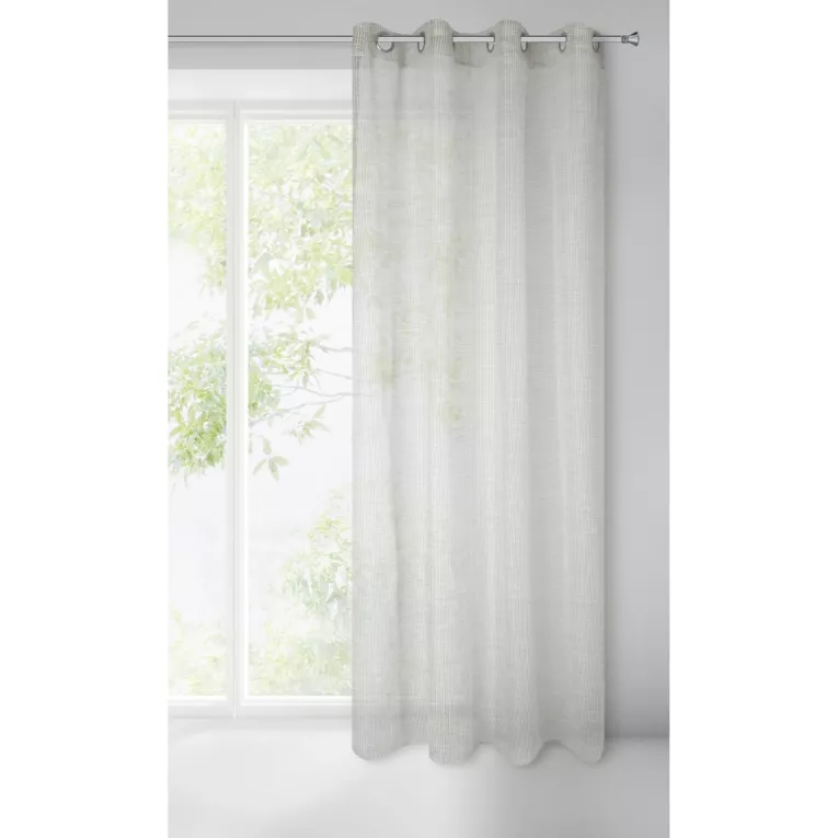 Dekoracja okienna ARLETA srebrna z siateczki  na przelotkach Eurofirany