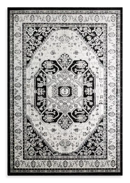 Dywan 120x170 cm czarno, kremowy w stylu orientalno-klasycznym ELORA 5 Eurofirany