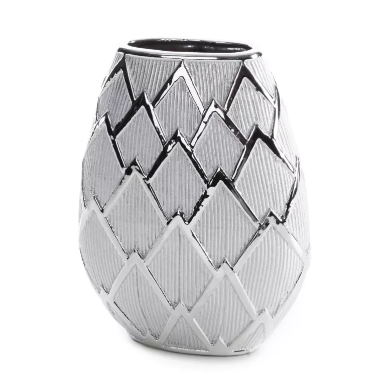 Wazon dekoracyjny SAELA z lśniącym designerskim wzorem Eurofirany
