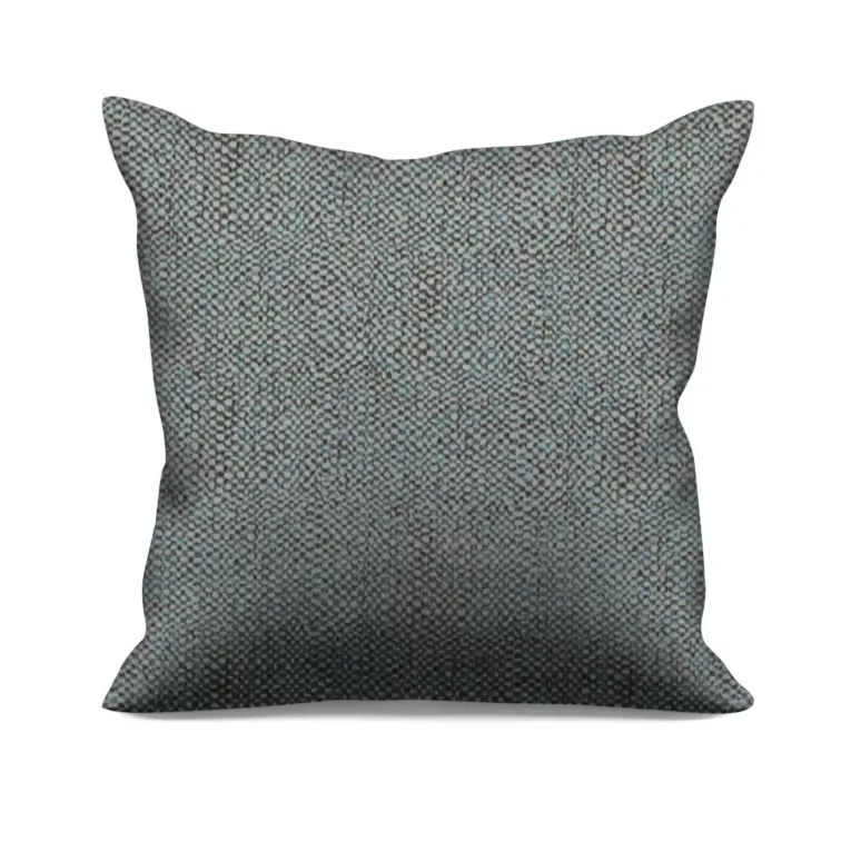 Poszewka szyta jasnoturkusowo turkusowa z miękkiej tkaniny z efektem melanżu