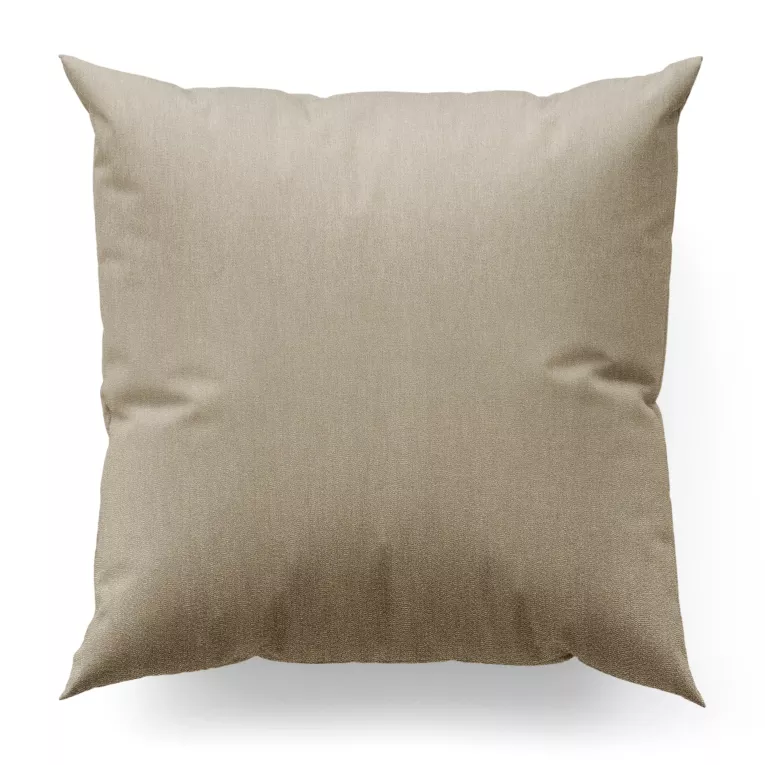 Poszewka na wymiar ciemnobeżowa z tkaniny strukturalnej z delikatnym połyskiem
