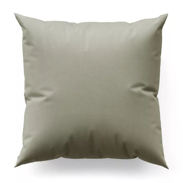 Poszewka szyta kremowa z miękkiej tkaniny welwetowej z efektem kreszowania, wykończona obciążnikiem