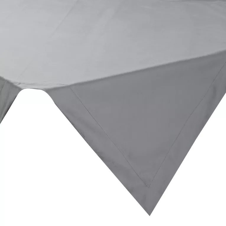 Bieżnik na stół stalowy 85x85 cm welwetowy MELINDA z ozdobną listwą