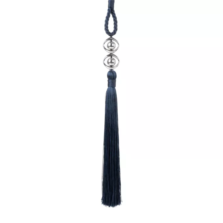 Dekoracyjny sznur do zasłon IDA upinacz z chwostem i metalowymi koralikami Eurofirany