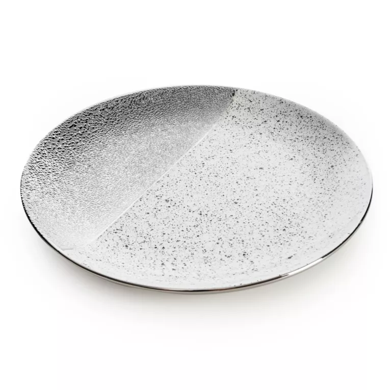 Patera dekoracyjna MILO zdobiona imitacją granitu Eurofirany