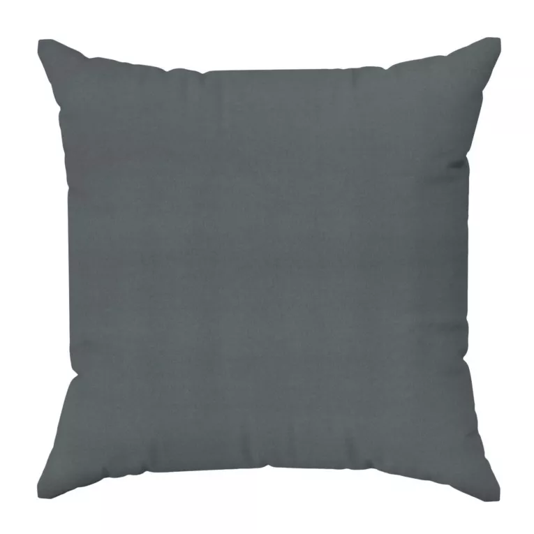 Poszewka szyta DORA - HIT grafitowa z miękkiej tkaniny o welurowej strukturze