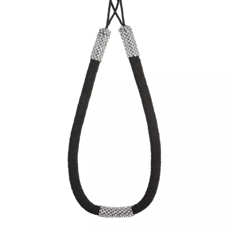 Dekoracyjny sznur do zasłon BLANKA upinacz z kryształkami Eurofirany