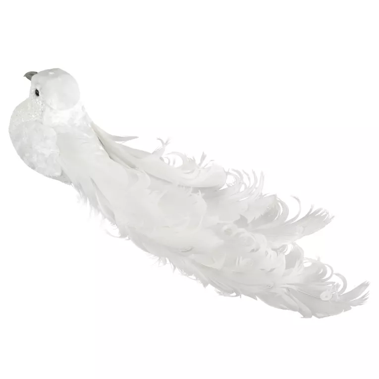 Dekoracyjna ozdoba PRASZEK z miękkiego materiału i piór Eurofirany