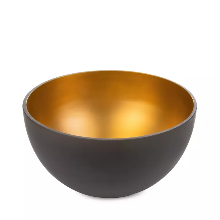 Misa dekoracyjna ALISMA 4 brązowo-złota ze szkła artystycznego Limited Collection Eurofirany