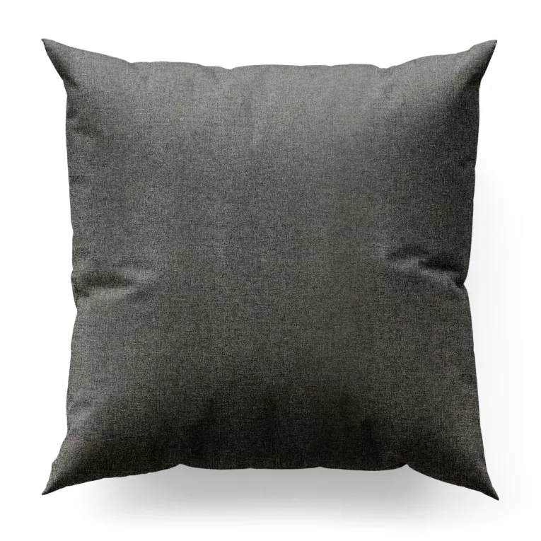 Poszewka na wymiar stalowa o naturalnym charakterze, z widocznym, ozdobnym splotem