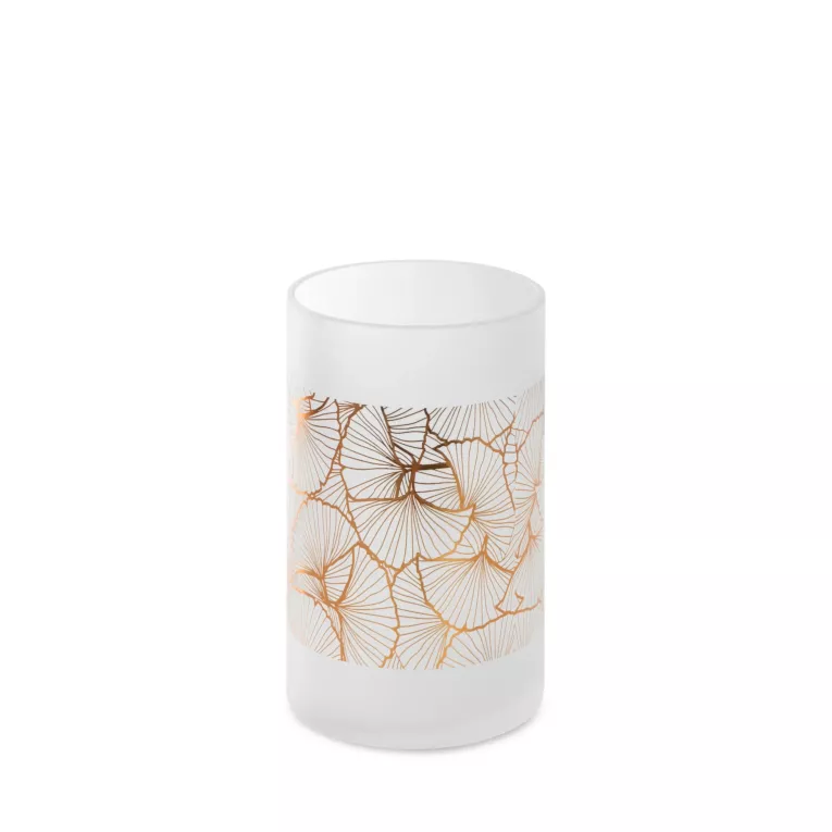 Wazon dekoracyjny LUNA 3 biało-złoty szklany o klasycznym kształcie Limited Collection Eurofirany