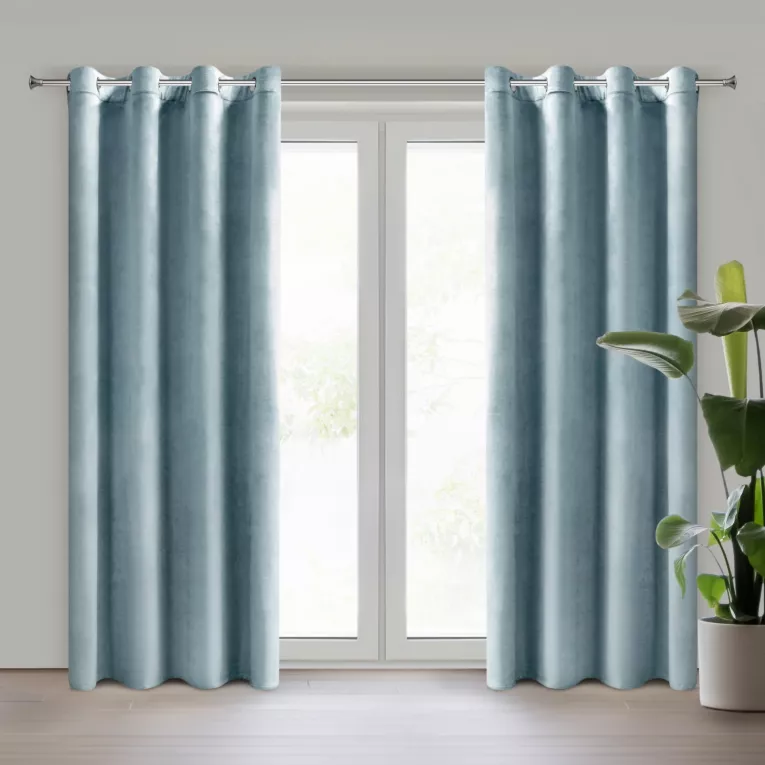 Zasłona morska z tkaniny welwetowej 140x250 cm przelotka ROSA Design 91 Eurofirany