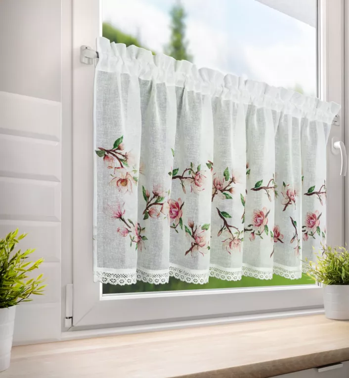 Zazdrostka ARI zdobiona wzorem magnolii oraz koronki Eurofirany