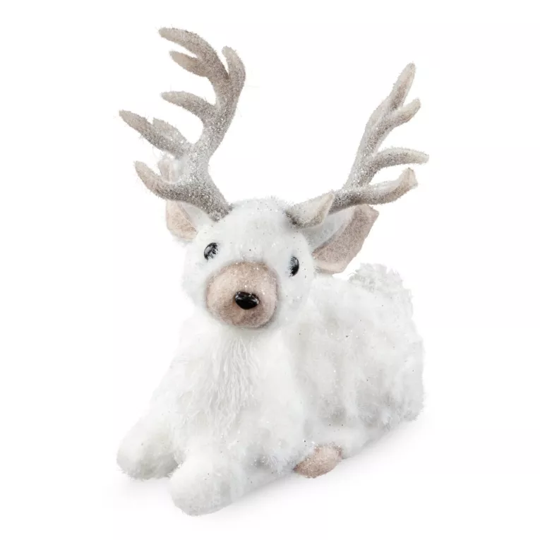 JELEŃ zimowa figurka świąteczna Eurofirany