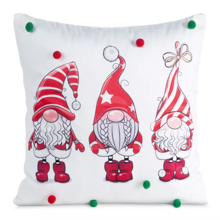 Poszewka na poduszkę świąteczna 45x45 cm z motywem skrzatów Eurofirany