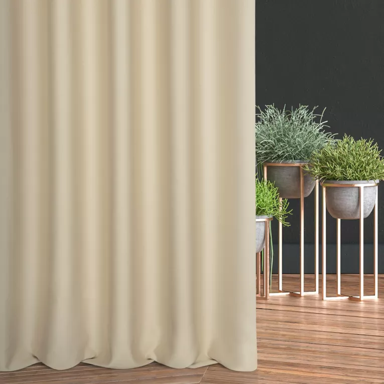 Tkanina zasłonowa zaciemniająca typu dimout półmatowa Eurofirany