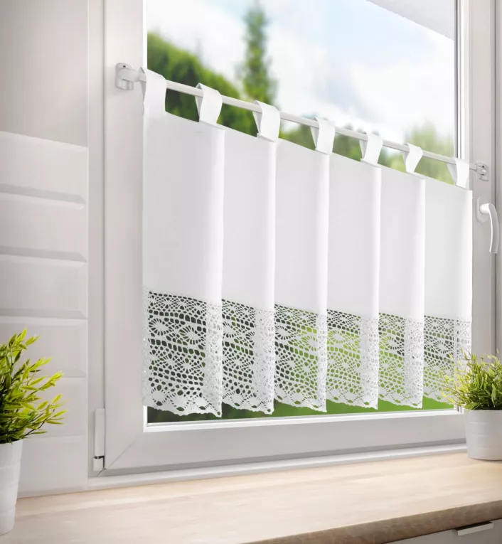 MADDELINE matowa ażurowa zazdrostka Eurofirany