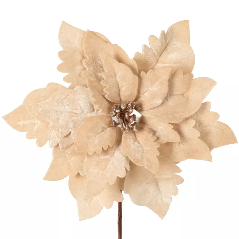 Świąteczny kwiat dekoracyjny z miękkiej tkaniny Eurofirany