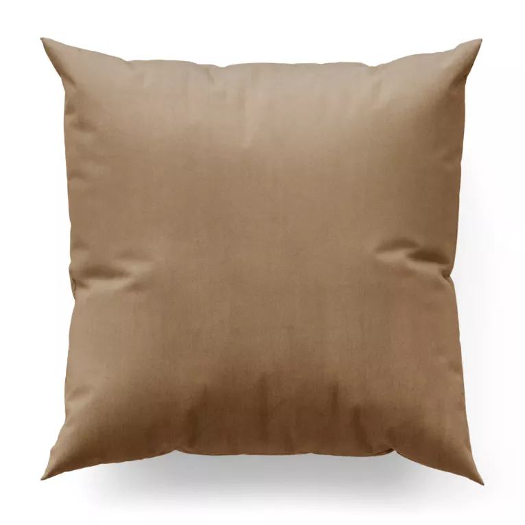 Poszewka na wymiar beżowa z miękkiej tkaniny welwetowej