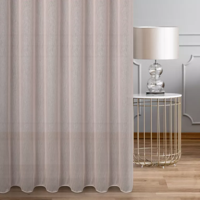 Tkanina firanowa gładka zakończona szwem obciążającym Eurofirany