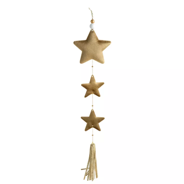 Zawiesza choinkowa GWIAZDKI z welwetu Eurofirany