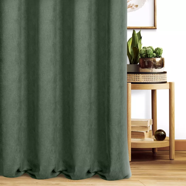 Tkanina zasłonowa gładka welurowa Eurofirany