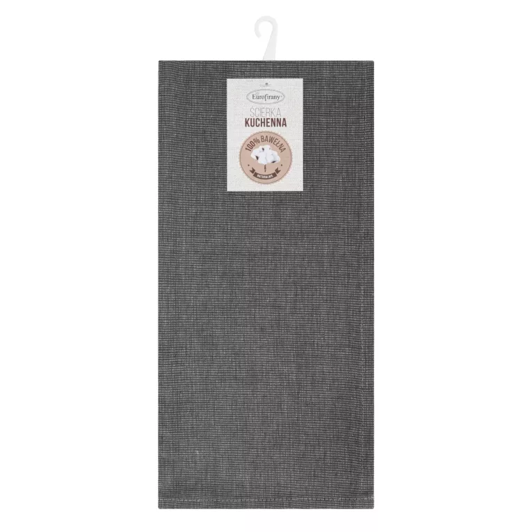 Komplet ściereczek kuchennych 2szt 50x70 cm bawełniany kolor stalowy zdobionych w pasy 200 g/m2KARIN Eurofirany