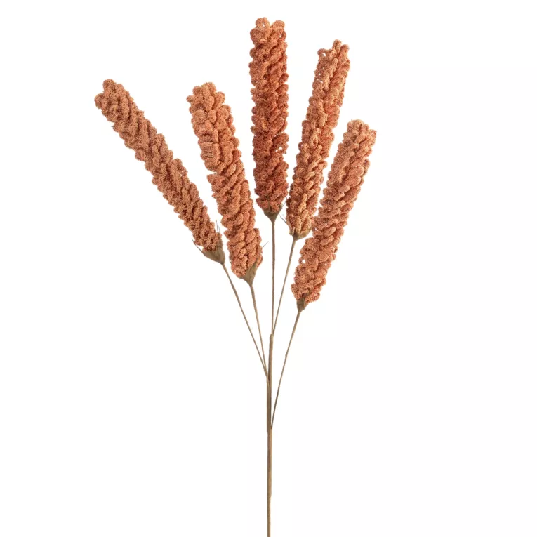 Kwiat sztuczny brązowy z plastycznej pianki foamiran 90 cm Eurofirany