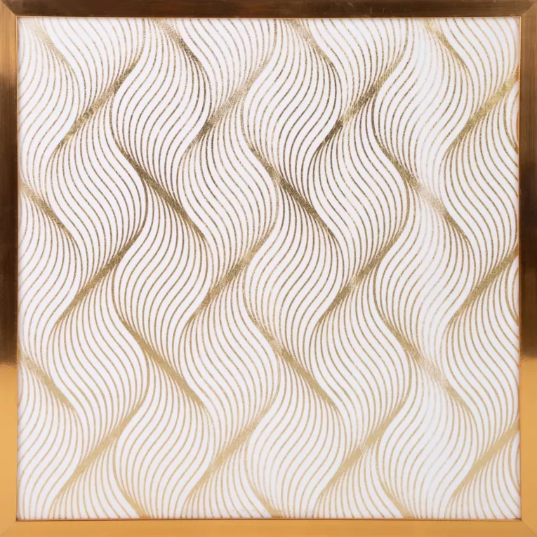 Obraz biały BLANCA 3 drukowany z motywem geometrycznym Limited Collection Eurofirany