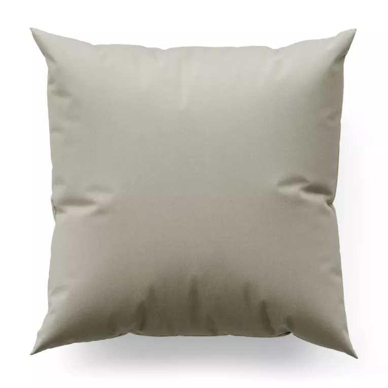 Poszewka szyta srebrna z miękkiej tkaniny o welurowej strukturze