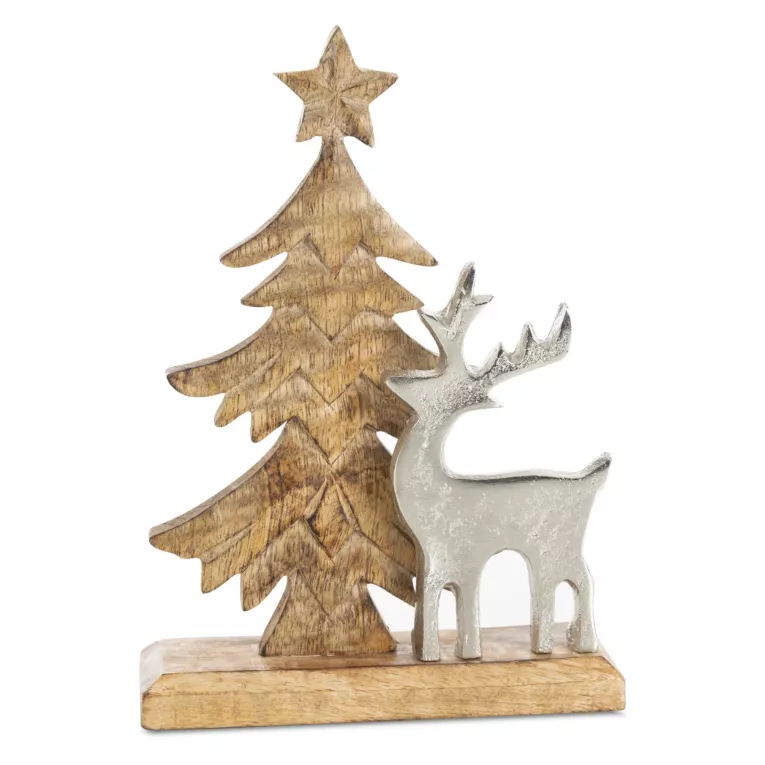 CHOINKA drewniana figurka świąteczna Eurofirany