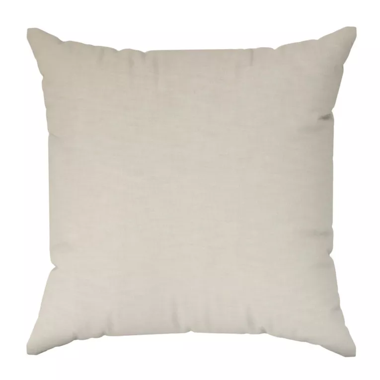 Poszewka szyta kremowa o naturalnym, gęstym splocie w stylu eko