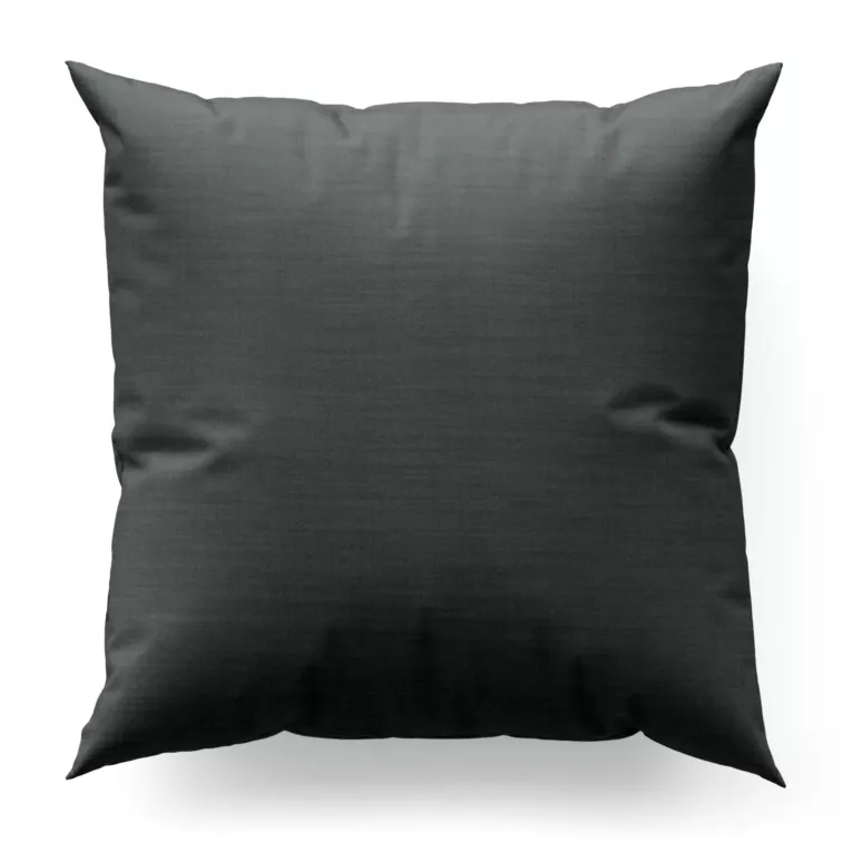 Poszewka szyta stalowa z miękkiej tkaniny o naturalnym splocie w stylu ekologicznym