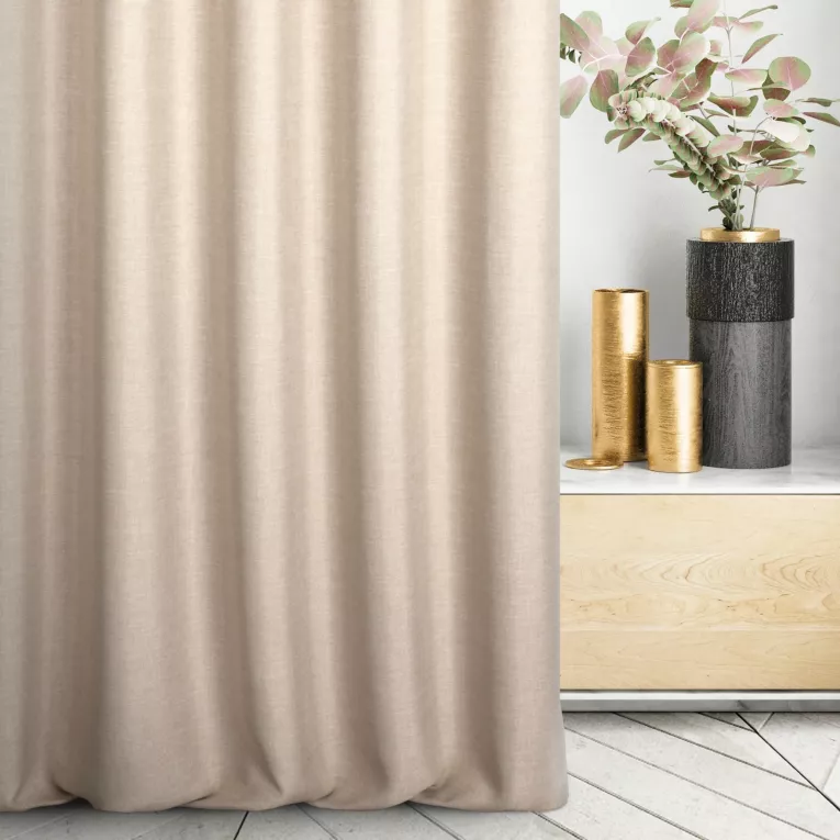 Tkanina zasłonowa zaciemniająca z delikatnym efektem melanżu Eurofirany