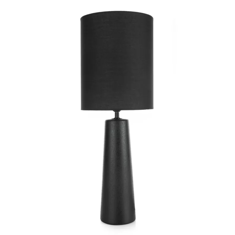 Lampa czarna z matowym abażurem średnica 24x69 cm LAM Eurofirany