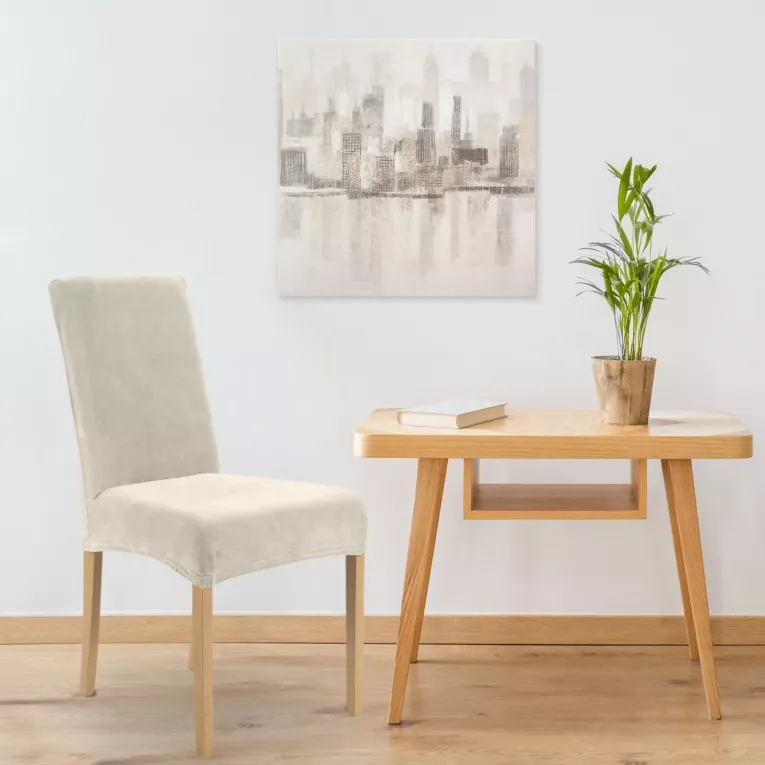 Uniwersalny pokrowiec na krzesło welwetowy nie wchłaniający wilgoci DESIGN 91